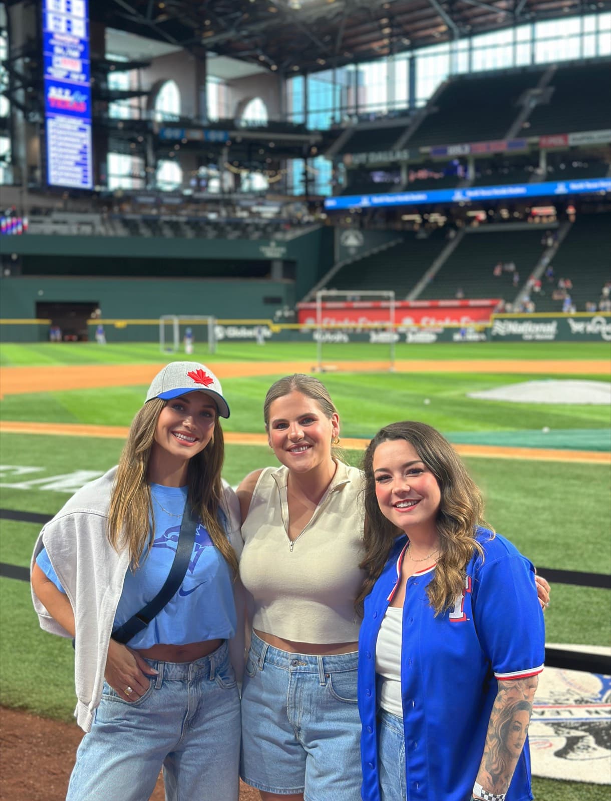 Teammates enjoying a ballgame together
